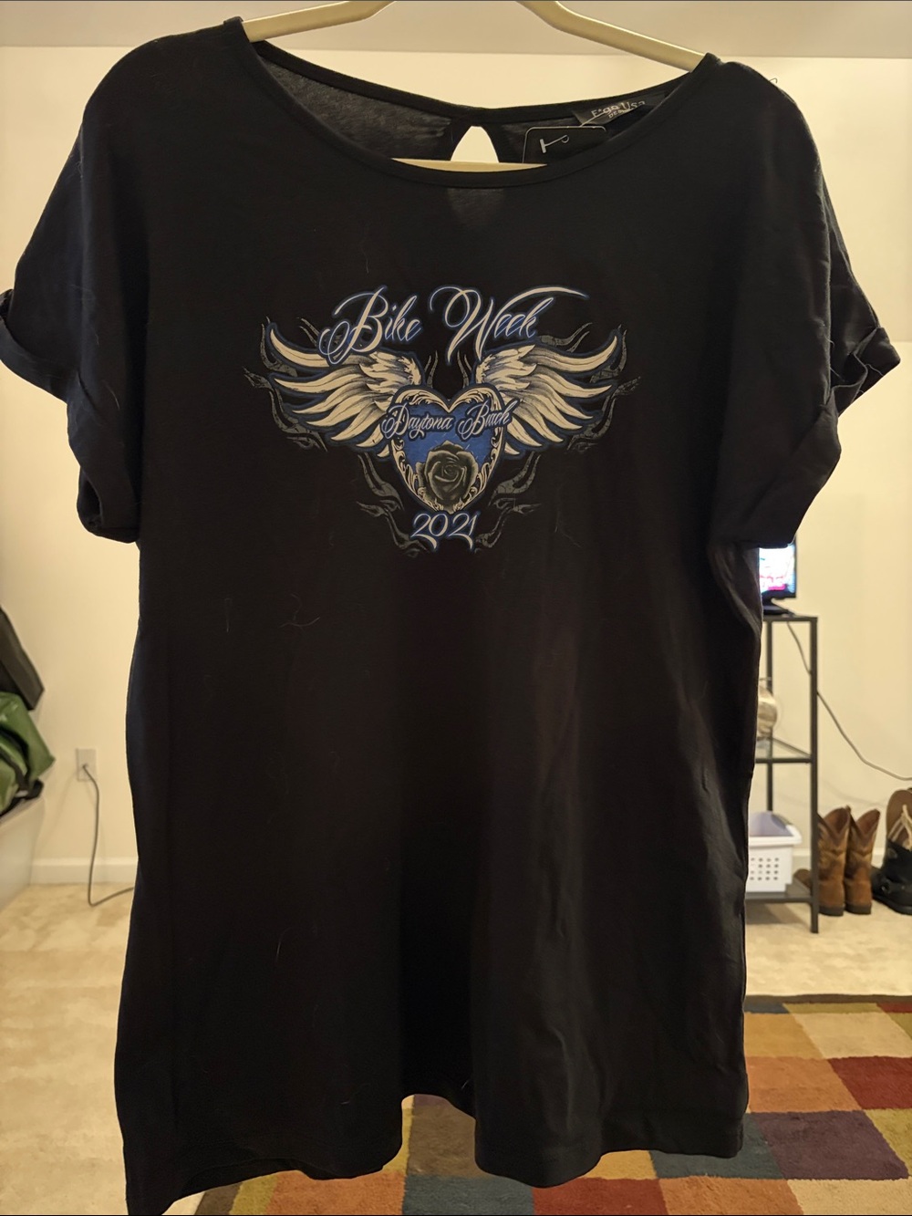 Never Harley DacifsgBlack 'Bike Week 2021' Graphic Tee